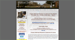 Desktop Screenshot of cowanrailroadmuseum.com